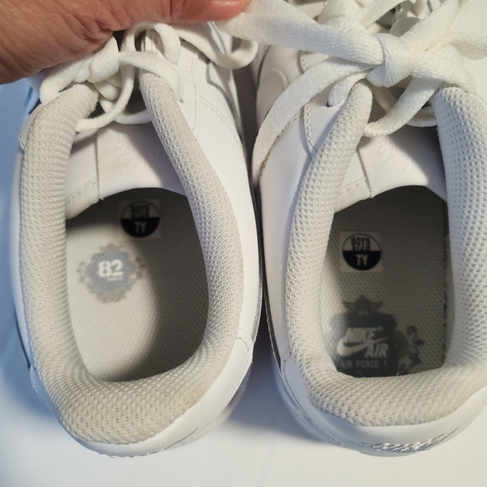 Nike Air Force 1 Low White Casual Shoes, Y7 Women 8.5 Men 7 - Picture 7 of 13